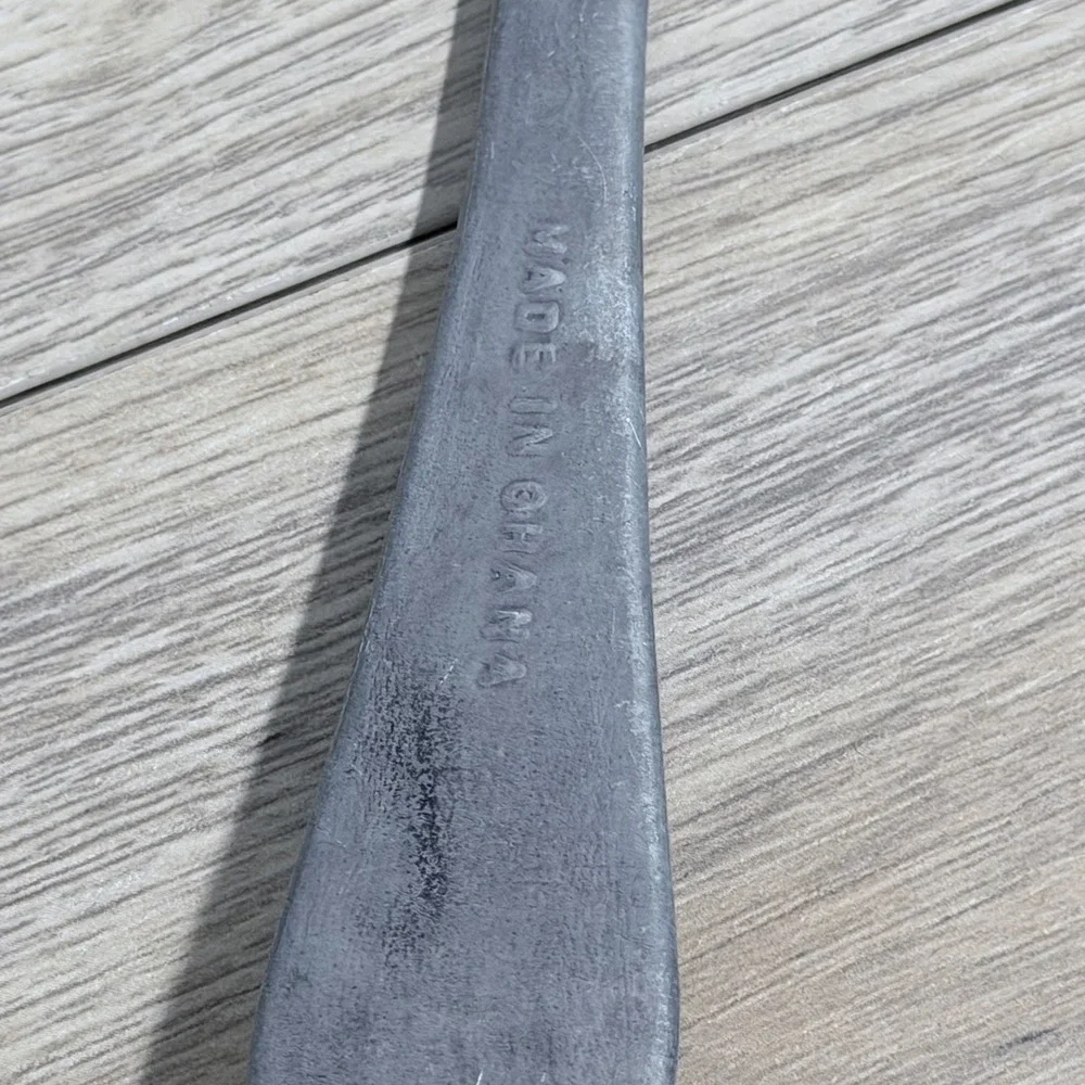 Vintage Made In Ghana Handcrafted Soup Ladle Rustic Primitive Kitchen Decor‎